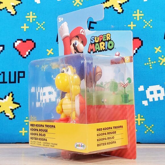 Jakks Pacific Super Mario Red Koopa Troopa 2.5" World of Nintendo Collectible - Picture 6 of 9